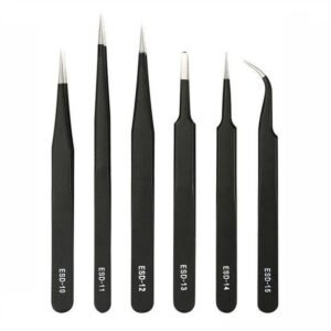 Anti-Static Stainless Steel Tweezers Set