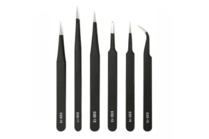 Anti Static Stainless Steel Tweezers Set